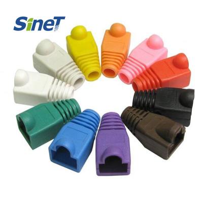 Chine 100pcs Per Bag RJ45 Cable Connector CAT5E CAT6 Network Relief Boot Plug Cover à vendre