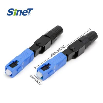 Chine FTTH Fibra Optica SC UPC SM Fast Conector Ferrule Flat Cable Quick Assembly Connector rapido à vendre