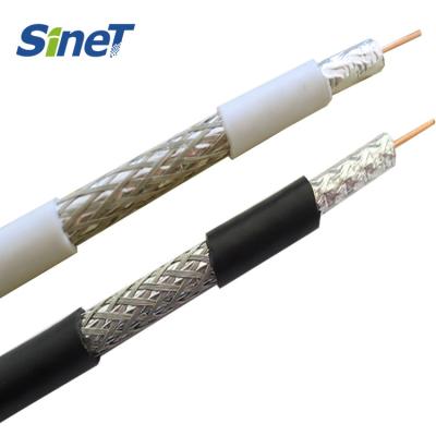 China High Performance 75Ohm CATV CCTV 305m 100m Coaxial Cable CCS CU Conductor RG59 RG6 RG11 Cable Te koop