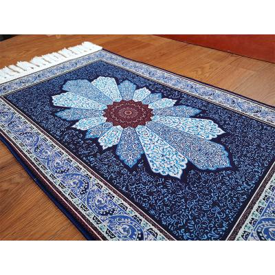 China Alfombra living room luxury persian luxury turkish style 3d polyester washable printed rugs and blankets with tassels for sale