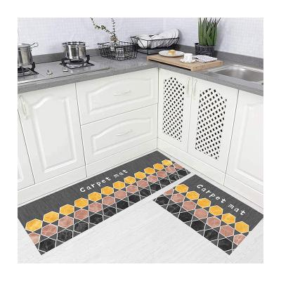 China Wholesale Washable Kitchen Mats Customize 3d Printed Super Absorbent Anti Fatigue Comfort Kitchen Mats for sale