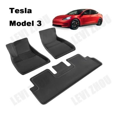 China Factory Wholesale Luxury Custom TPE/TPR Waterproof/Dustproof/Non-Slip/Easy To Clean Anti Slip Fitted 3 Model Car Floor Mats for sale