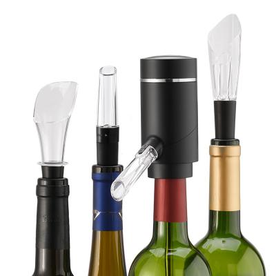 China Electric Wine Opener Set 2021 New Arrival Wholesale Smart Electric Cooler Stainless Steel Wine Pourer Wine Aerator Dispenser for sale