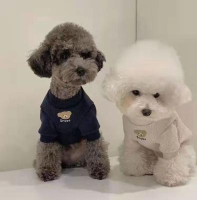 China Wholesale Pet Knitted Sweater PC007 Pet Sweater Autumn Clothes Teddy Bichon Dog Cat Winter Stocked Clothes for sale