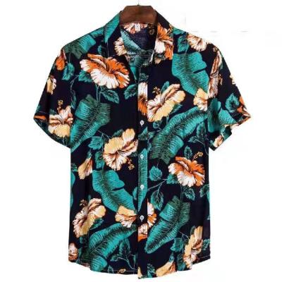 China BL004 Customization Viable Mens Hawaiian Shirt Party Print Pattern Shirt Short Button Shirts for sale