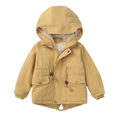 China JK060 Anti-wrinkle Kids Winter Fleece Outdoor Jackets For Hooded Warm Anorak Autumn Casual Baby Boy Outerwear Coats Kids Boys for sale