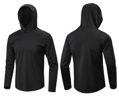 China Long Sleeve Hooded Compressed Clothing Summer Men Outdoor Cycling T-Shirts TS095 Hiking Tees for sale