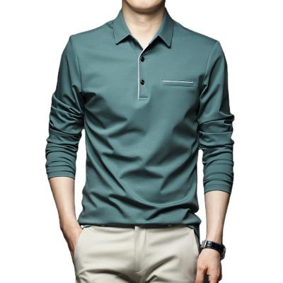 China PL039 Tablets Long Sleeve Polo Shirts Classical Men High Quality Polo Shirt Style Comfortable for sale