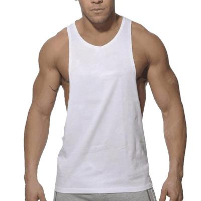 China TK192 Summer Anti-pilling Cotton Men's Casual Vest Gym Exercise Fitness Sportswear I-shaped Vest en venta