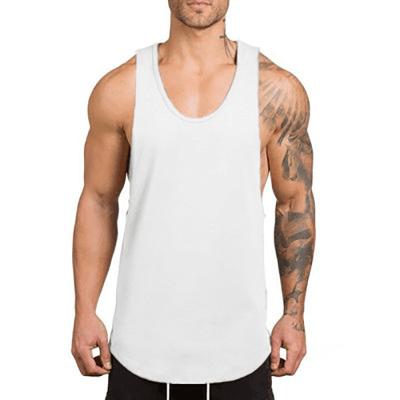 中国 Men's Running Tank Tops TK193 Logo Muscle Gym Workout Shirt Breathable Custom Sports Bodybuilding 販売のため