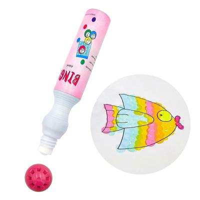 China Drawing/Painting or Game Play 43ml 10mm Seed Dimensions Dauber Colored Empty Plastic Bottle Bingo Non-Toxic Washable Marker Pen For Graffiti Painting for sale