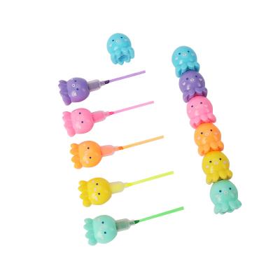 China 5-in-1 Smooth Writing Cute Fluorescent Pens Set Colorful Octopus Shaped Highlighter For Writing Graffiti for sale