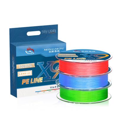 China High-knot Strength Factory Price Super Strong 9 Yarn Braided Wire Cheapest Fishing Line for sale