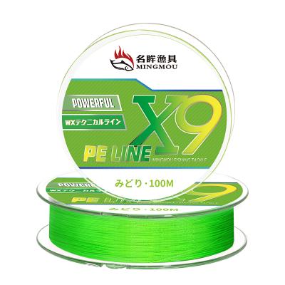 China Float Locator 2021 Best Selling Cheap 9 Strands 100m Fishing Tackle Twine Faded Proof Sports And Strong Braid Fishing Line for sale