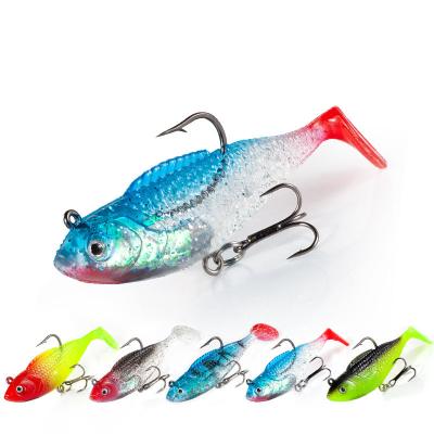 China Popular Jigged Fish Lure Soft Bait Swimming 7cm/14g Full Layer Soft Bait Bionic Bait Artificial Fishing Lure for sale