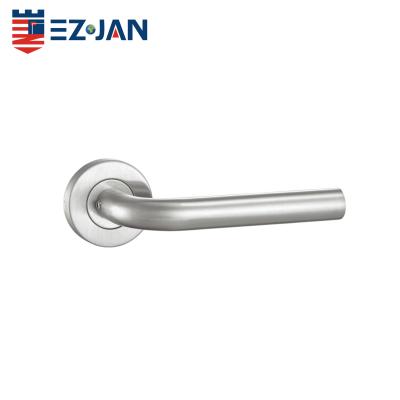 中国 With Furniture Back Handle Solid 304 Stainless Steel Spring Door Handle Fire Lock Bracket Slot Door Handle 販売のため