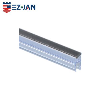 中国 Good Quality PVC Custom Shower Glass Door Bottom Flange Seal Rubber Strip EJ-1152 販売のため