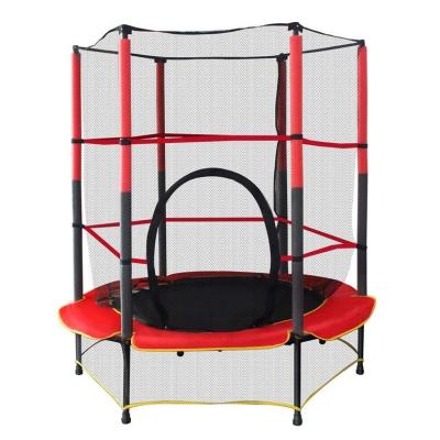 China With Body Protective Net Hot Selling Fitness Outdoor Trampoline With 30 Ropes, Round Jumping Trampoline With Safety Net for sale