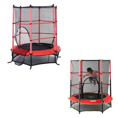 China With Protective Net Kids 55inch 4.5ft Indoor Mini Trampoline With Safety Net for sale