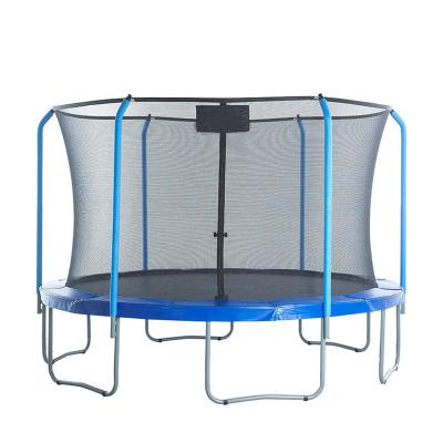 China With Colorful Protective Flooring Net 15ft Commercial Indoor Trampoline Vouchers Price For Park With Net for sale