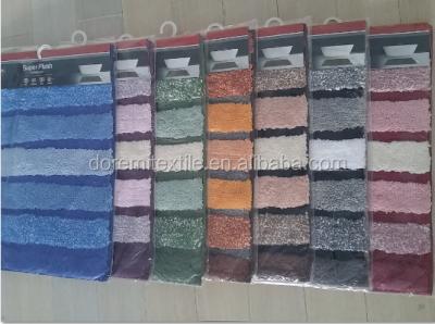 China Eco-friendly Flooring Shaggy Bathroom Color Changing Mat And Polyester Caroet for sale