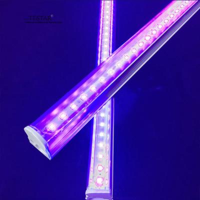 China LANDSCAPE 1.2M 18W T8 395NM 365NM LED Purple UV Light Tube 3 Years Warranty AC 85-265V 365nm UV Led Light Glass Cover for sale