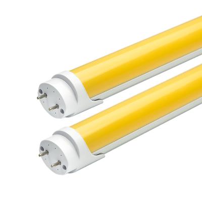 China Warehouse Insect LED Anti-UV Resistant Tube 550-570nm 85-265V Yellow AC Tube Light T8 for sale