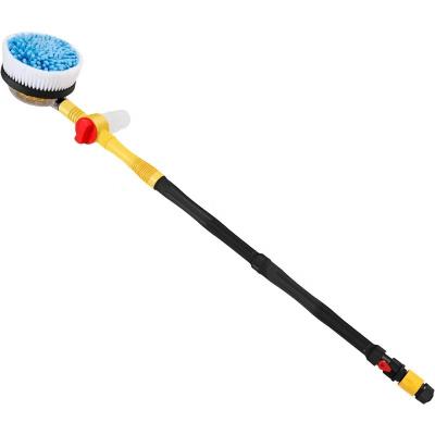 China ABS+metal Multifunctional  automatic rotating car detailing brush kit with foam pot  car washing brush for sale