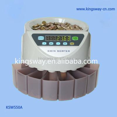 China Easy-operated coin counter for counting coins KSW550A. for sale