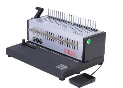 China Foot Pedal Controlle Electric Comb Binder Machine With 21 Free Pins 3*8 MM Hole Size for sale