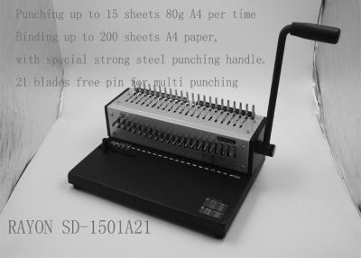 China Electronic Office Binding Machines , A4 File Small Binding Machine for sale