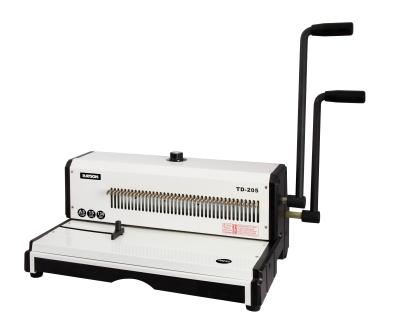 China A3 Size Metal Wire Binding Machine With Double Handle Binding 430mm 50 Holes for sale