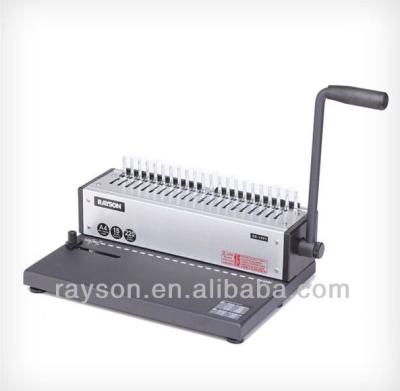 China 21 Holes Wire Comb Binding Machine , Office Binding Paper Binding Machine for sale