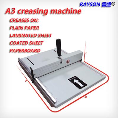 China CM-480 Strip Binding Machine 460mm Manual Scoring A3 Paper Creasing Machine for sale