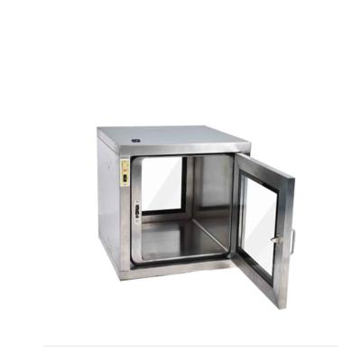 China Laboratory Clean Room Factory customize Electronic interlocking food factory disinfection cabinet transfer window pass box for sale