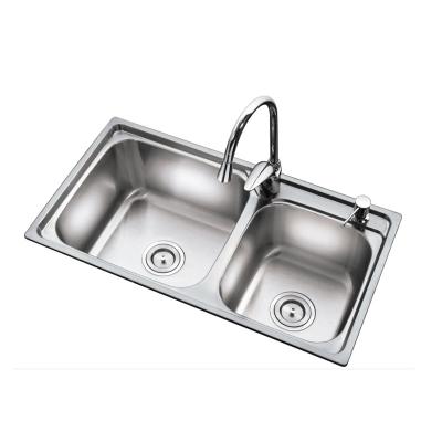 China With Faucet Factory Custom Hotel Restaurant Kitchen Furniture Stainless Steel Work Table Sink and Kitchen Cabinet for sale