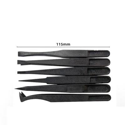 China Wholesale High Quality Esd Antistatic Plastic Tweezers Electronic Repair Antistatic Tweezers For Industry for sale