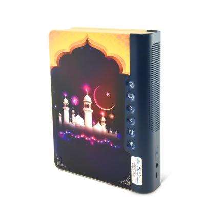 China New Product Portable Colorful Light Blue Tooth Lamp Book Muslim Night Remote Control Kids Learning Gift Islamic Quran Speaker Quran Player for sale