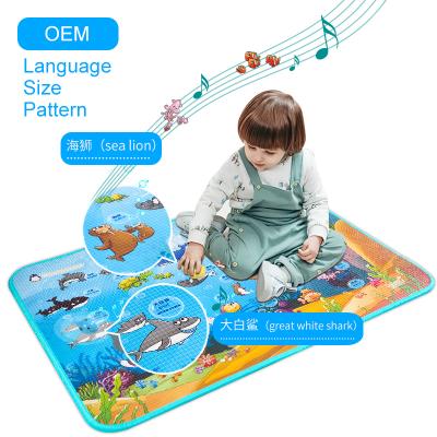 China Toy Folding Educational Educational Mats With Reading Pen Toddler Mat Healthy Animal Study Play Mat For Kids for sale