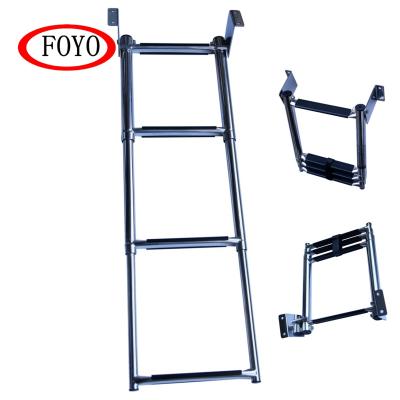 China Used 304 Stainless Steel Marine Telescopic Transom Ladder Brand New Sailor Boat Leisure FOYO Design Boat Accessories For Sailboat And Yacht for sale