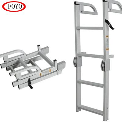 China Foyo Heavy Duty Folding Aluminum Ladders Folding Ladders Pontoon Boarding Ladders For Marine for sale