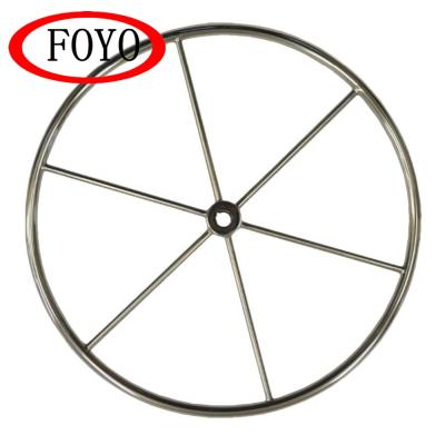 China Used in FOYO Marine Brand Leisure Boat Hot Sale Marine Hardware Boat Stainless Steel 6 Spokes 26