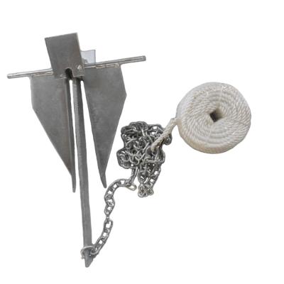 China Boat Accessories Danforth Marine Galvanized Fluke Anchor Kit M360200 Hot-Dip Galvanized Anchor for sale