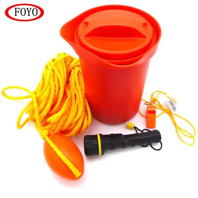 China FOYO Marine Boat Safety Accessories Sell Good Quality Marine Boat Basic Bailer Safety Kit - Bail and Flashlight Whistle Line for sale