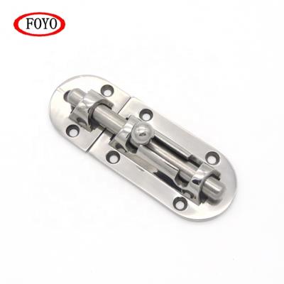 China Used in Foyo Marine Brand Marine Hardware 3.5 Inch 316 Stainless Steel High Polished Heavy Duty Barrel Bolt For Boat & Kayak & Yacht for sale