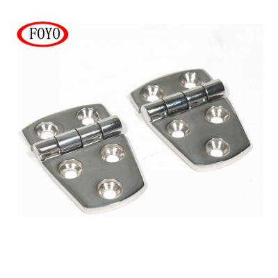 China Used Foyo Marine Brand Leisure Boat Marine 316 High Polished Stainless Steel 56mm Marine Covered Hinge For Boat & Yacht & Kayak for sale