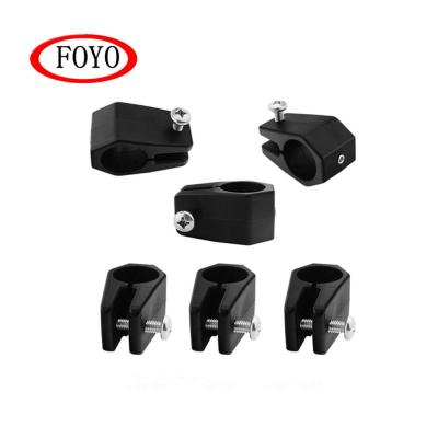 China Used In FOYO Brand Marine Boat Deck Hinge Jaw Slide Eye Rigging Hardware Marine Salling Black Nylon Accessories For 4 Bow Bimini Top for sale