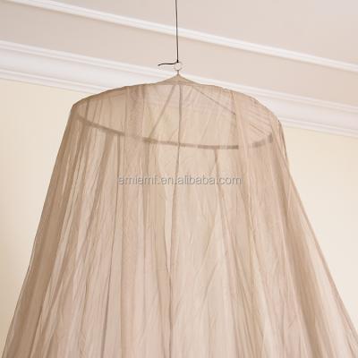 China BLOC 100% EMF Mesh Silver Mosquito Net Radiation Protection Circular Folded Canopy for sale