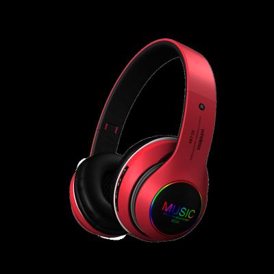 China 2021 Free Sample OEM Headband ST-L63 Adjustable Color LED BT Audifonos Gaming Headset Hands Free Wireless Earbuds With MIC for sale