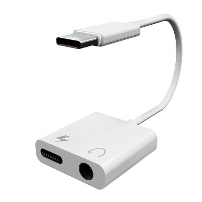 中国 MP3/MP4 Player 2 in 1 USB C to Earphone Jack Adapter Analog 3.5mm Transmission and Charging 販売のため